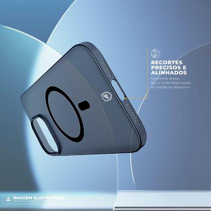 Imagem de Capa case capinha compatível com iPhone 17 Pro Crystal Slim Magsafe NÃO AMARELA Dark Gshield