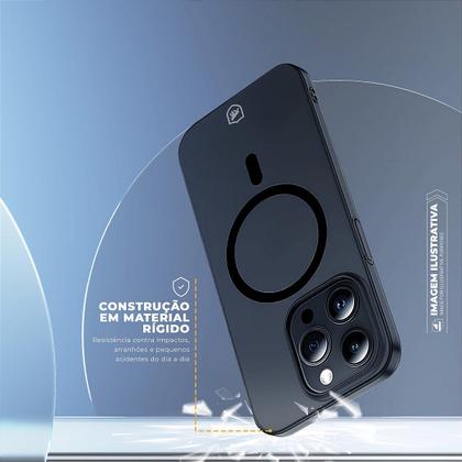 Imagem de Capa case capinha compatível com iPhone 17 Pro Crystal Slim Magsafe NÃO AMARELA Dark Gshield