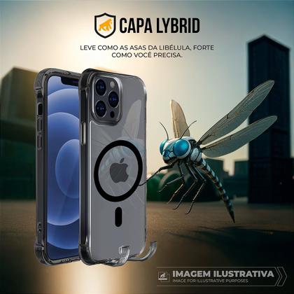 Imagem de Capa case capinha compatível com iPhone 17 Pro Max  Lybrid Magsafe  Preta  Gshield