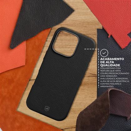 Imagem de Capa case capinha compatível com iPhone 17 Pro Max Magsafe TechCouro Marrom Gshield