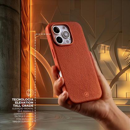 Imagem de Capa case capinha compatível com iPhone 17 Pro Max Magsafe TechCouro Marrom Gshield