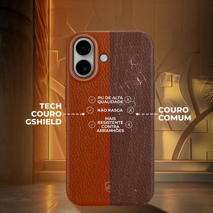 Imagem de Capa case capinha compatível com iPhone 17 Pro Max Magsafe TechCouro Marrom Gshield