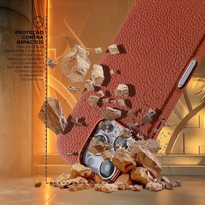 Imagem de Capa case capinha compatível com iPhone 17 Pro Max Magsafe TechCouro Marrom Gshield