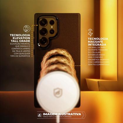 Imagem de Capa case capinha compatível com Samsung Galaxy S25 Plus Couro Dual Magsafe Preta Gshield