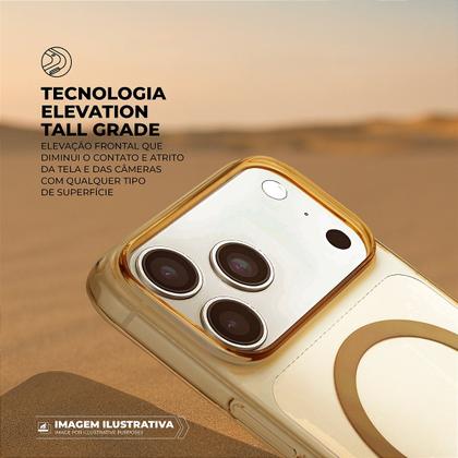Imagem de Capa Case Capinha Crystal Slim compatível com Magsafe iPhone 17 Pro/ 18 Pro NÃO AMARELA Desert