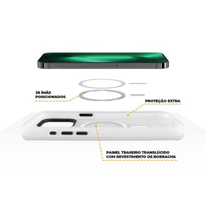 Imagem de Capa case capinha MagSafe Pro para iPhone 16 Plus - Transparente - Gshield