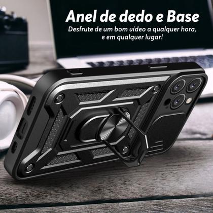 Imagem de Capa Case Capinha para iPhone 15 Pro Max - Protetora Resistente Anti Impacto Queda Armor Militar Compatível