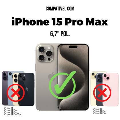 Imagem de Capa case capinha para iPhone 15 Pro Max-Urus Branca-Gshield