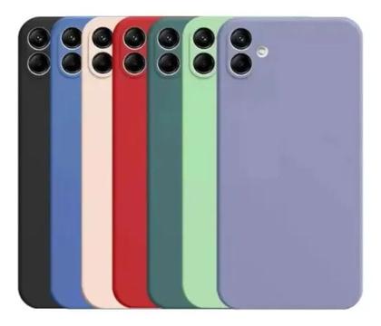 Imagem de Capa Case Capinha Silicone Aveludada Para Samsung Salaxy A06: Pink / Salmão / Violeta / Lilás / Roxo / Preto