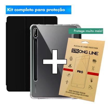 Imagem de Capa Case Capinha Tab S7 T870 T875 11 Polegadas Smart Suporte Caneta Magnética + Pelicula de Vidro