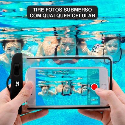 Imagem de Capa Case Celular Protetora A Prova D'água Piscina Praia