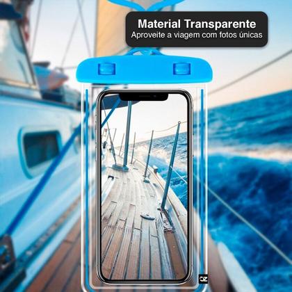 Imagem de Capa Case Celular Protetora A Prova D'água Piscina Praia