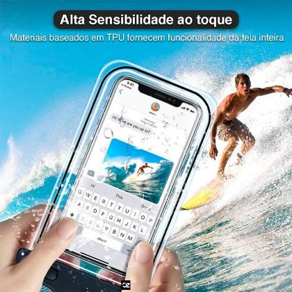 Imagem de Capa Case Celular Protetora A Prova D'água Piscina Praia