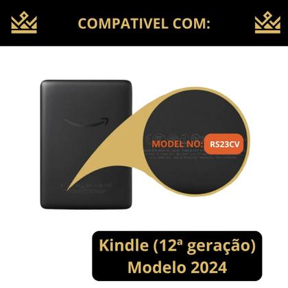 Imagem de Capa Case Couro + película protetora para Kindle 12ª- 2024