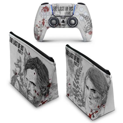 Imagem de Capa Case e Skin Compatível PS5 Controle - The Last Of Us Part II