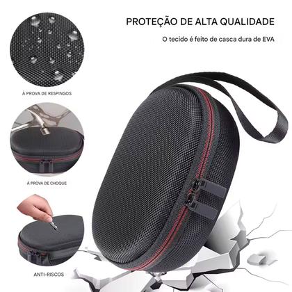 Imagem de Capa Case Estojo Rígida Aveludada Bolsa Compatível Jbl Clip 1,2,3,4,5