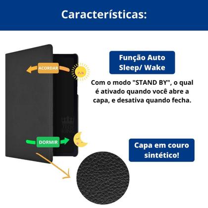 Imagem de Capa Case Giratória 360 Para Tablet Redmi Pad Se 11