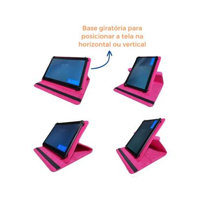 Imagem de Capa Case Giratória p/ Tablet 8 polegadas universal + Caneta touch