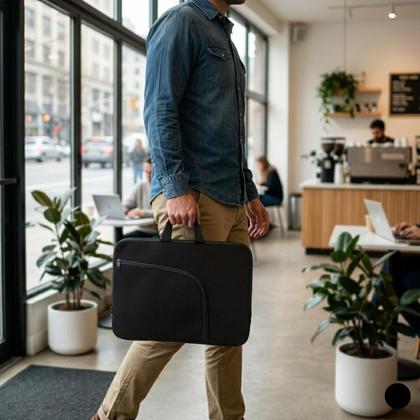 Imagem de Capa Case Luva Notebook Sleeve Leptop 15,6 Neoprene com Bolso Prático para Acessórios Taber