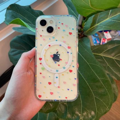 Imagem de Capa/Case Magsafe Mini Hearts Vários Modelos