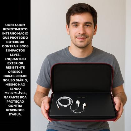 Imagem de Capa Case Mala Notebook Laptop Compacta 10/12/13