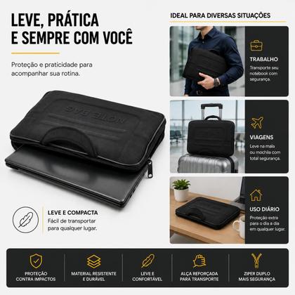 Imagem de Capa Case Maleta para Notebook 15,6 Polegadas Preto