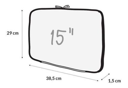 Imagem de Capa Case Notebook Basic 15" PRETO RELIZA - 000283