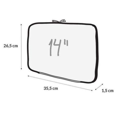 Imagem de Capa Case Notebook Polegadas em Neoprene Preto