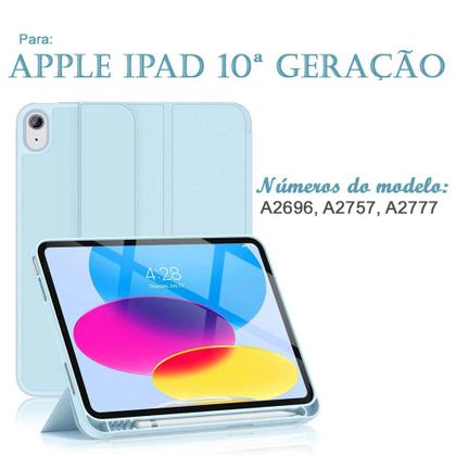 Imagem de Capa case p/ Apple iPad (10ª geração) 10.9"C/Compart. Pen Menor Preço