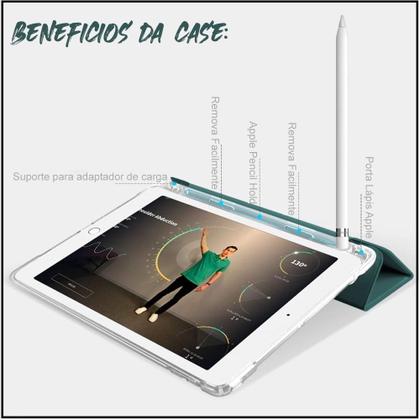 Imagem de Capa case p/ Apple iPad (9ª geração) 10.2"C/Compart. Pen Menor Preço
