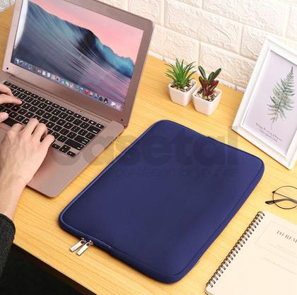 Imagem de Capa Case Pasta Maleta Para Notebook de Neoprene 15 15.6 Polegadas Azul Marinho