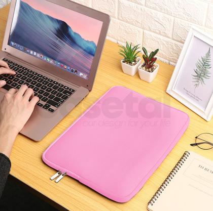 Imagem de Capa Case Pasta Maleta Para Notebook de Neoprene 15 15.6 Polegadas Rosa Bebê