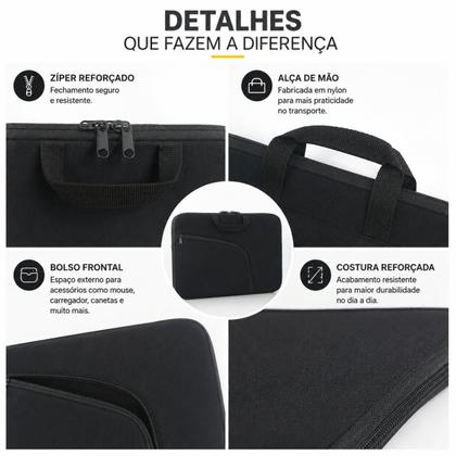 Imagem de Capa Case Pasta Notebook com Bolso 17 Polegadas Preto