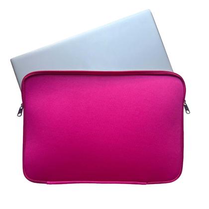 Imagem de Capa Case Pasta para Notebook Resistente Prática Proteção Durável Ampla abertura 2 cursores macio - Rosa 15.6 polegadas