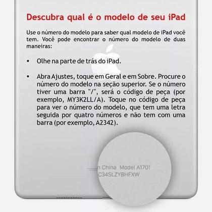 Imagem de Capa Case Pencil Para iPad 10.2 7ª 8ª 9ª Geração + Película