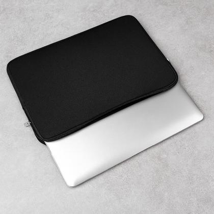 Imagem de Capa Case Preto Luva Simples para Notebook 14.1 de Neoprene à Prova dÁgua Compatível com Samsung, Dell, Lenovo e Asus