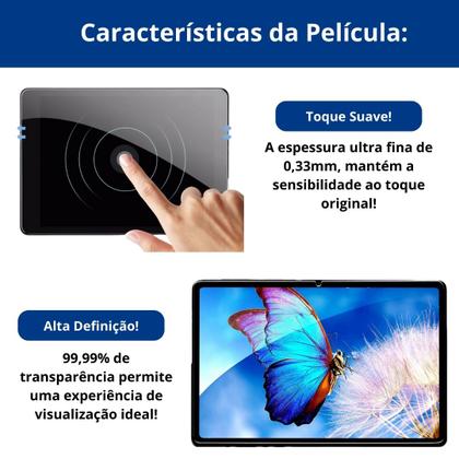 Imagem de Capa Case Proteção para Tab S9+ 12.4” X816b + Pelicula