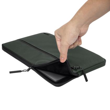 Imagem de Capa case protetora para Macbook 14" zíper prova d'água anti riscos Urban Sleeve Cordura oliva Laut