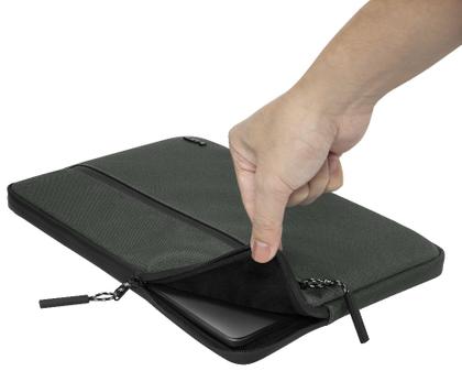 Imagem de Capa case protetora para Macbook 14" zíper prova d'água anti riscos Urban Sleeve Cordura oliva Laut