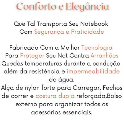 Imagem de Capa Case Protetora Pasta Notebook Neoprene 15.6/14/13.3/ + Nfe