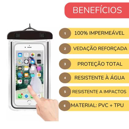 Imagem de Capa Case Protetora Prova d'água Mergulho Transparente