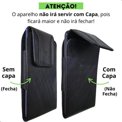 Imagem de Capa Celular De Cinta material sintético Tam 6.2 Polegadas Clip Vertical Suporte