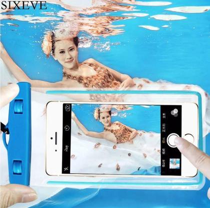 Imagem de Capa Celular Prova D'água Mergulho e Chuva Bolsa Protetora