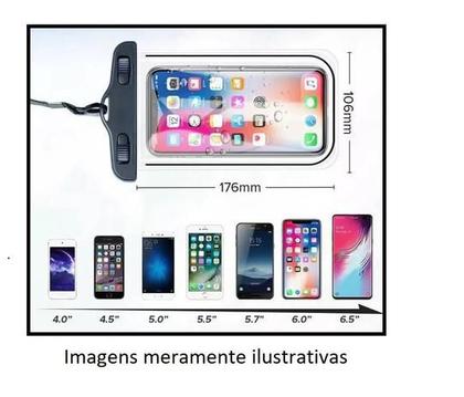 Imagem de Capa Celular Prova D'água Mergulho e Chuva Bolsa Protetora