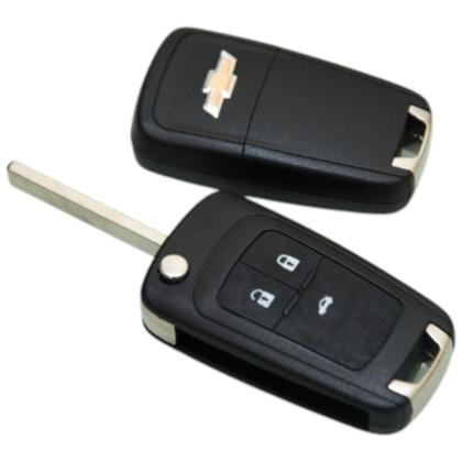 Imagem de Capa Chave Canivete Chevrolet Onix Cruze Cobalt S10 Spin Tracker Prisma Carcaça Gm com 3 Botões