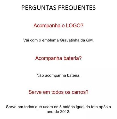 Imagem de Capa Chave Canivete Gm Chevrolet Cobalt Onix Cruze 3 Botões