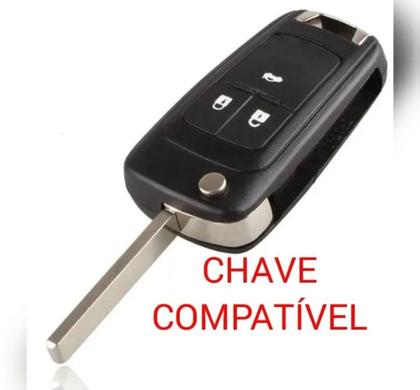 Imagem de Capa Chaveiro Chave Canivete 3 Botões Chevrolet Tracker Sonic Cruze Prisma Onix