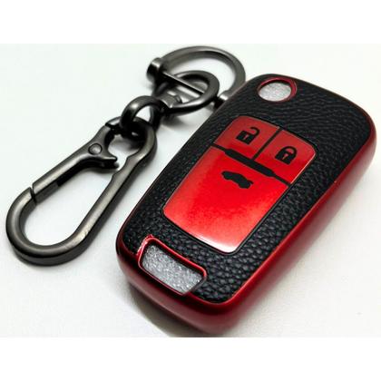 Imagem de Capa Chaveiro Chave Canivete 3 Botões Spin Onix Tracker Prisma Cobalt Sonic Vectra S10 Camaro Cruze