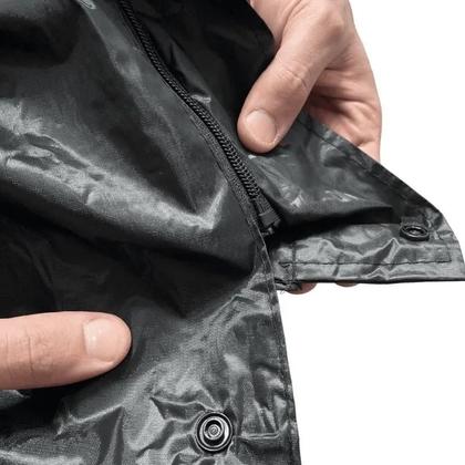 Imagem de Capa Chuva Moto Impermeável Nylon Jaqueta Com Capuz + Calça