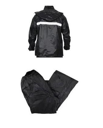 Imagem de Capa Chuva Moto Impermeável Nylon Jaqueta Com Capuz + Calça